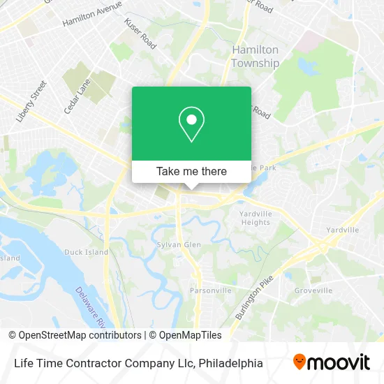 Life Time Contractor Company Llc map