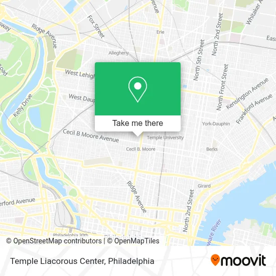 Temple Liacorous Center map