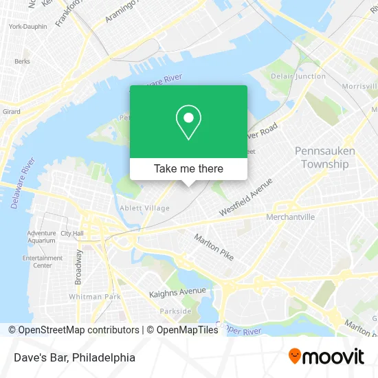 Dave's Bar map