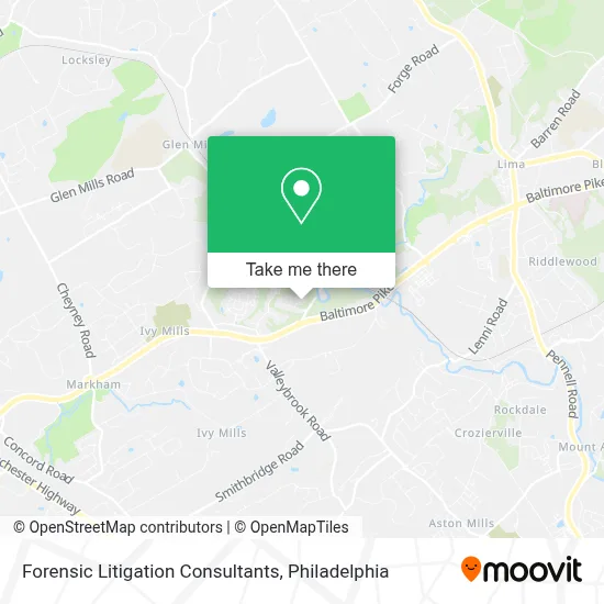 Forensic Litigation Consultants map