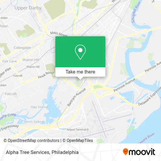 Alpha Tree Services map