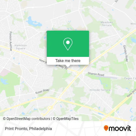 Print Pronto map