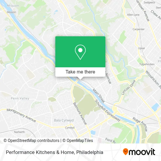 Performance Kitchens & Home map