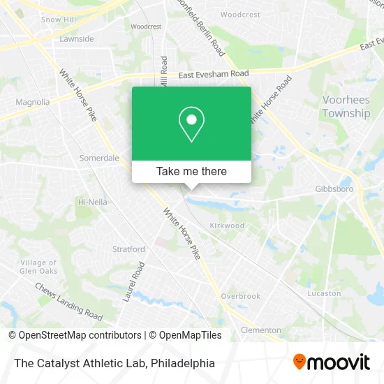 The Catalyst Athletic Lab map