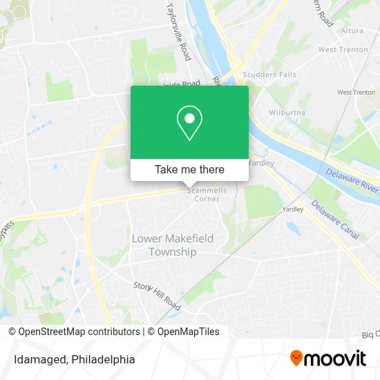 Idamaged map