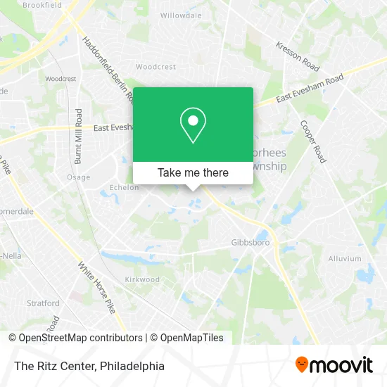 The Ritz Center map