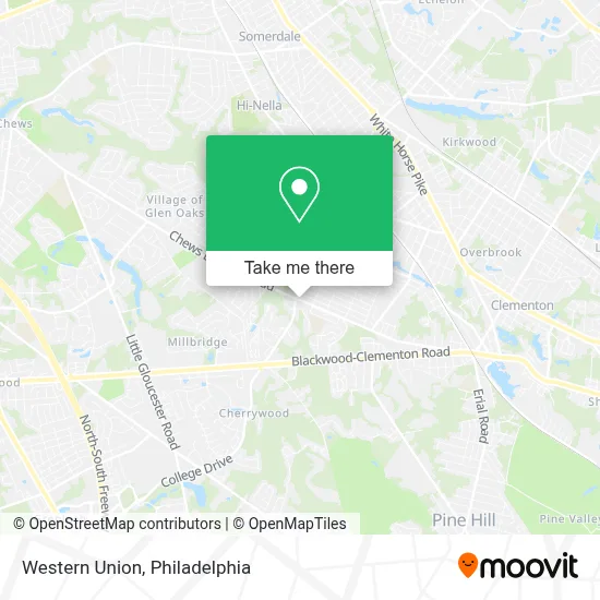 Western Union map