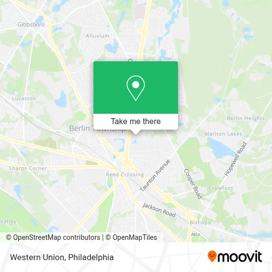 Western Union map