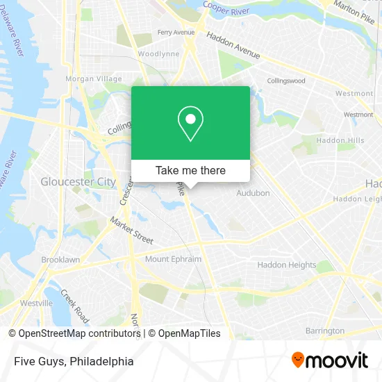 Five Guys map