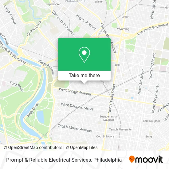 Prompt & Reliable Electrical Services map