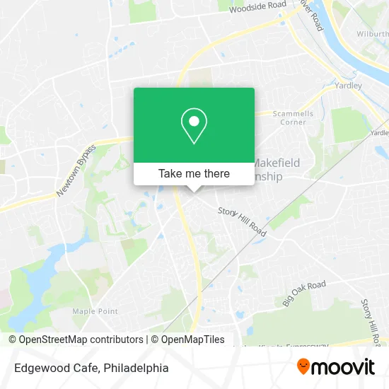 Edgewood Cafe map