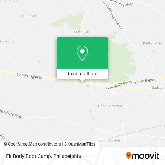 Fit Body Boot Camp map