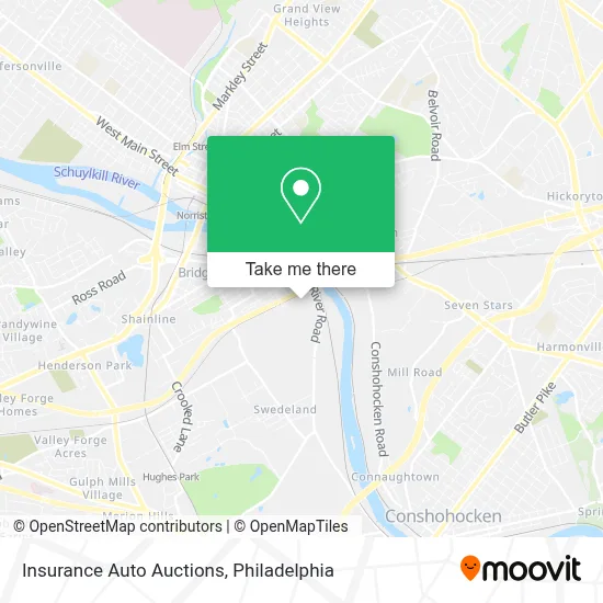 Insurance Auto Auctions map