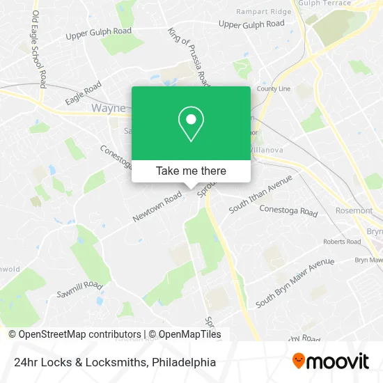 24hr Locks & Locksmiths map