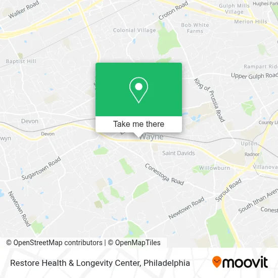 Restore Health & Longevity Center map