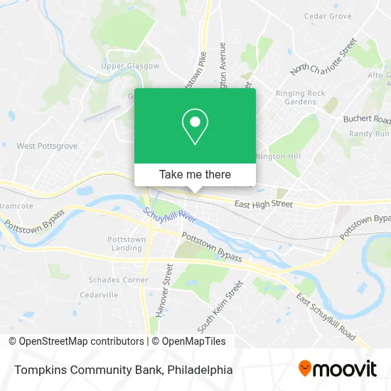 Tompkins Community Bank map