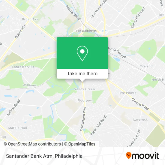 Santander Bank Atm map