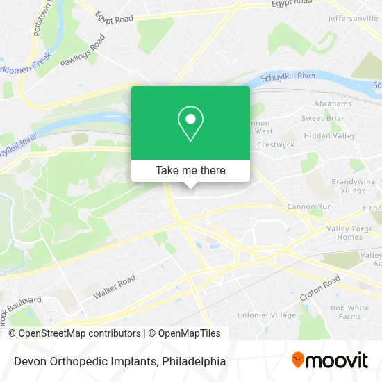 Devon Orthopedic Implants map