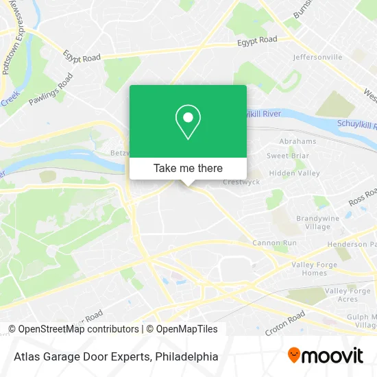 Atlas Garage Door Experts map