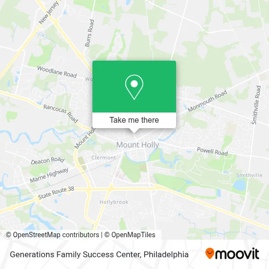 Generations Family Success Center map