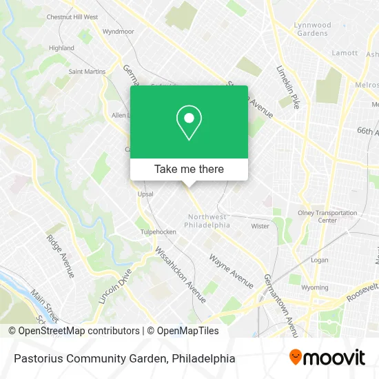 Pastorius Community Garden map