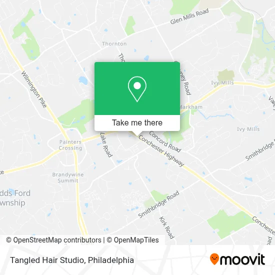 Tangled Hair Studio map