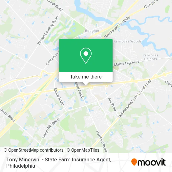 Tony Minervini - State Farm Insurance Agent map