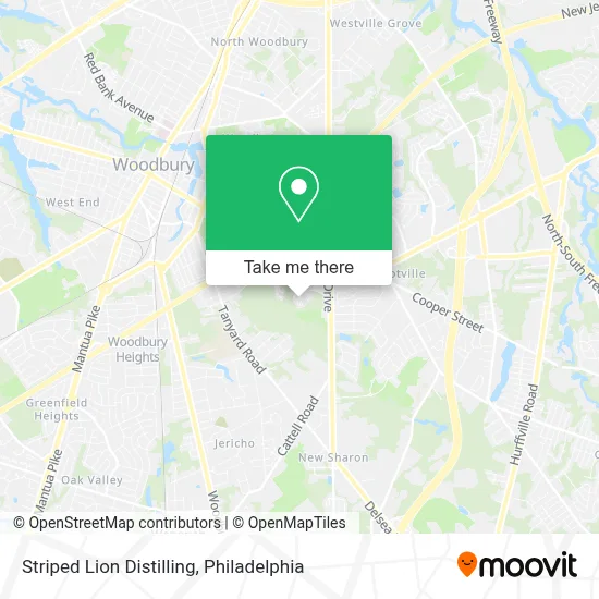 Striped Lion Distilling map