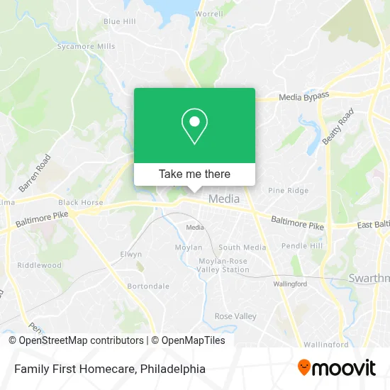 Family First Homecare map
