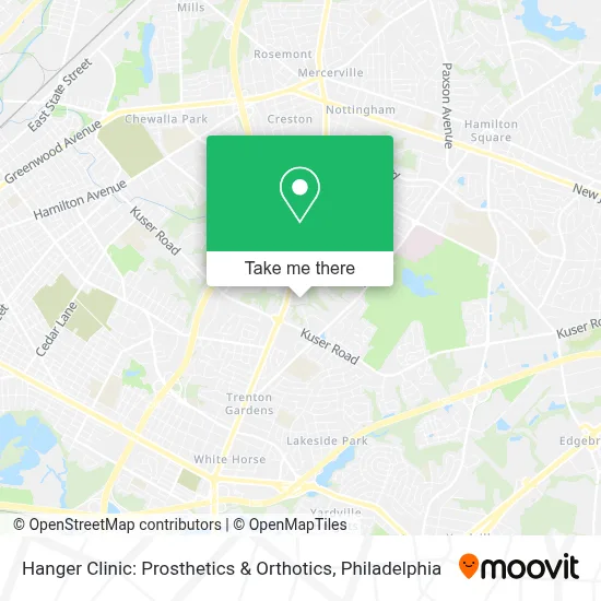 Hanger Clinic: Prosthetics & Orthotics map