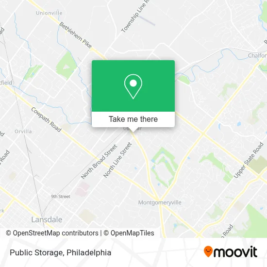 Public Storage map