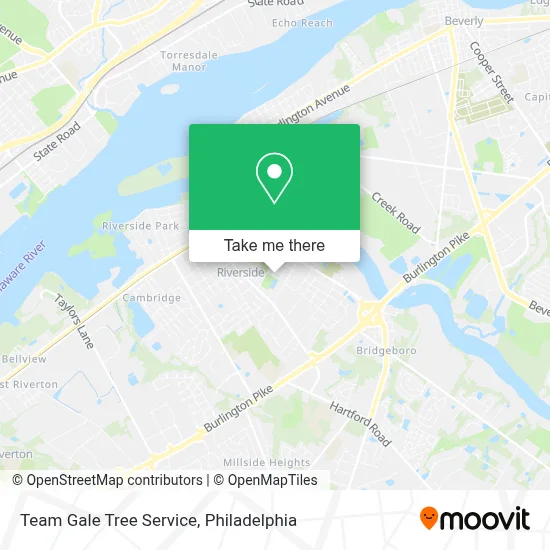 Team Gale Tree Service map