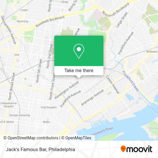 Jack's Famous Bar map