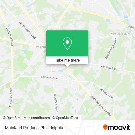 Mainland Produce map