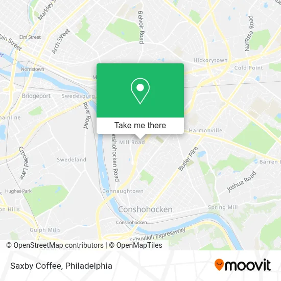 Saxby Coffee map