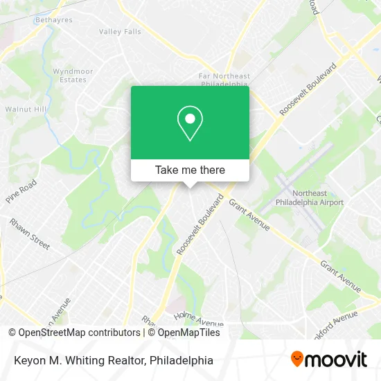 Keyon M. Whiting Realtor map