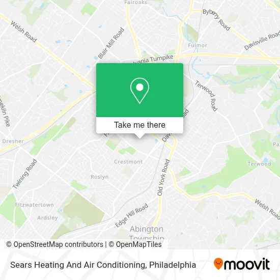 Sears Heating And Air Conditioning map