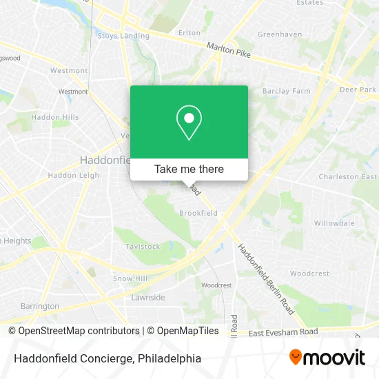 Haddonfield Concierge map