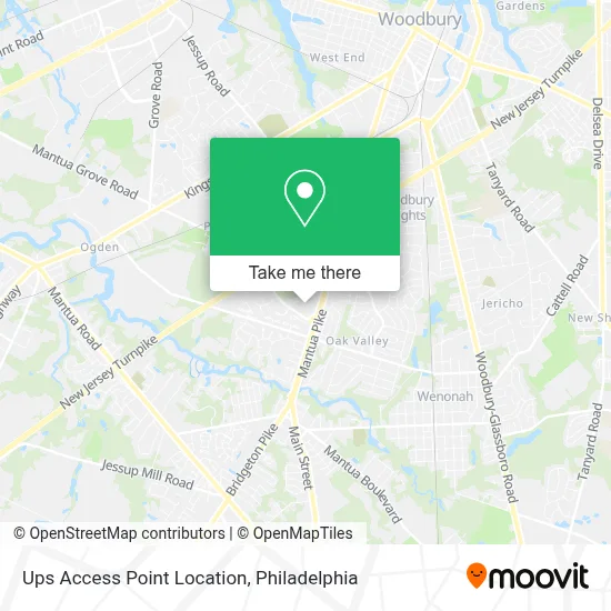 Ups Access Point Location map