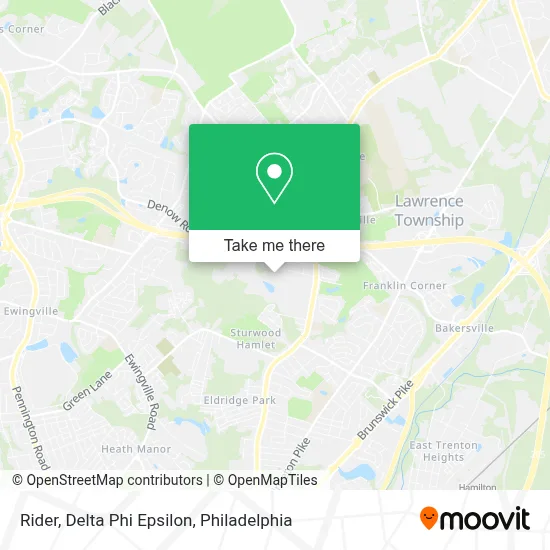Rider, Delta Phi Epsilon map