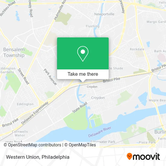 Western Union map
