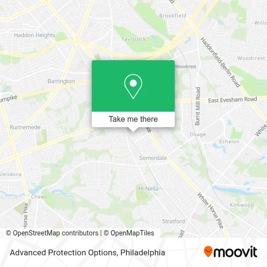 Advanced Protection Options map