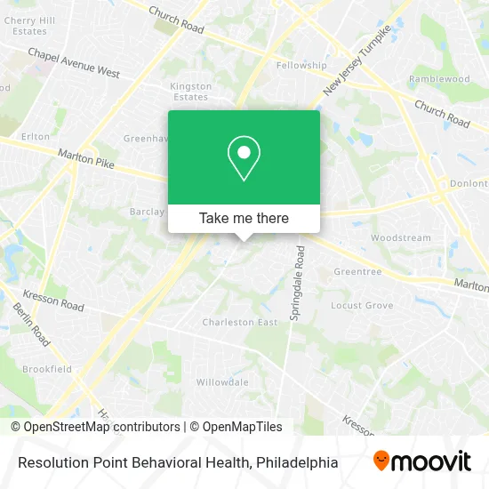 Resolution Point Behavioral Health map