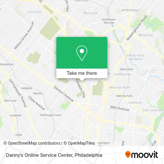 Danny's Online Service Center map