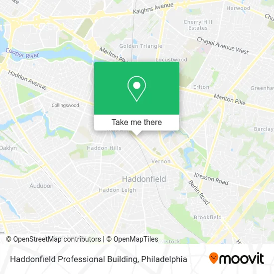 Haddonfield Professional Building map