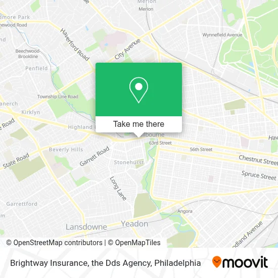 Brightway Insurance, the Dds Agency map