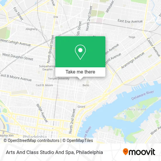Arts And Class Studio And Spa map