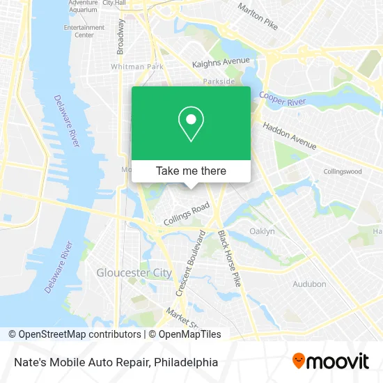 Nate's Mobile Auto Repair map