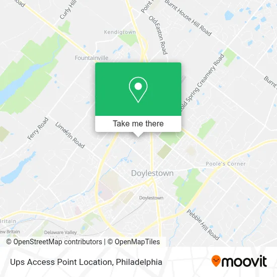Ups Access Point Location map