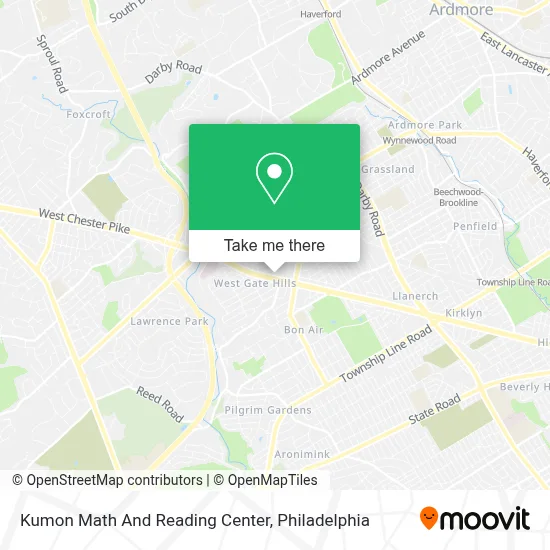 Kumon Math And Reading Center map
